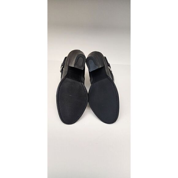 Daisy Fuentes 6M Valentina women's Western Ankle Bootie Gray Faux Leather - Picture 5 of 6